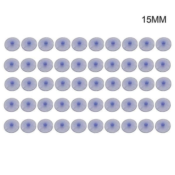50-pack Klara Sugproppar Utan Krokar PVC-Plast Sugproppar Universal Sugproppar 25mm