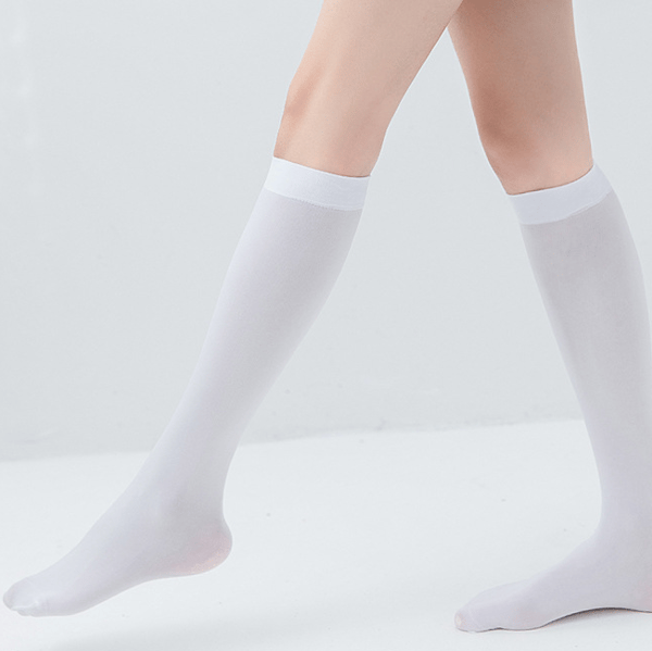 6 Par Non-Slip Silikon Knästrumpor Studentuniform Sammet