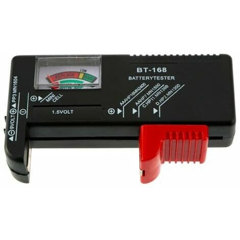 Universal Batteritest för AA/AAA/C/D/9V/1,5V Knappceller - Vredvisning (Typ 2)