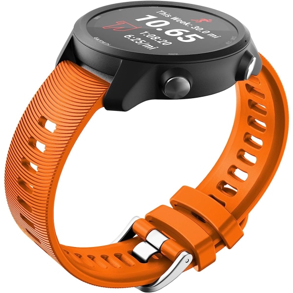 Garmin Vivomove HR / Vivoactive 3 / Vivoactive 3 Music / Forerunner 245/645 Music -kellolle sopiva 20 mm:n Premium-silikoninen QuickFit-hihna, useita värejä (O