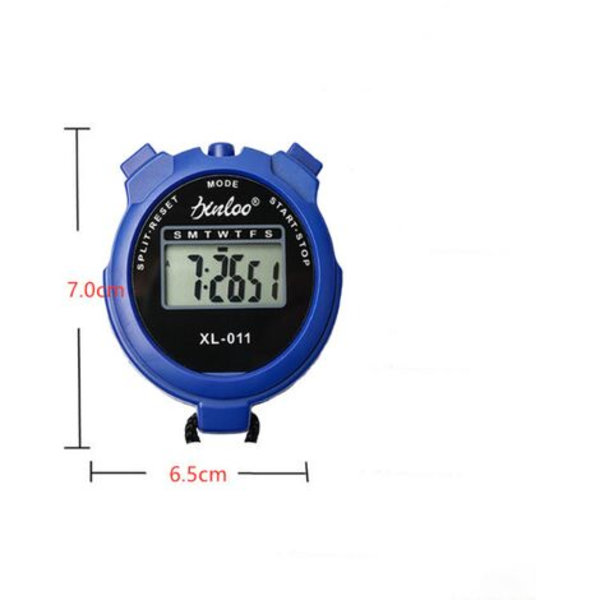 Stoppur Sport Domare Digital Klocka Bärbar Stoppur Intervallträning Timer Utomhus ABS med Glansig Snodd