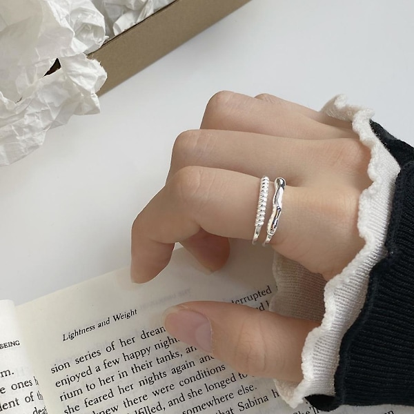 Ringar Pärlor Silver Mode Smycken Ac5237