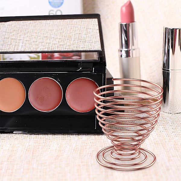 Svamp Makeup Blender Hållare, Makeup Puder Puff Svamp Hållare Skönhetsverktyg Torkställ Torkställ Ägg Puder Puff Display Stativ Rose gold