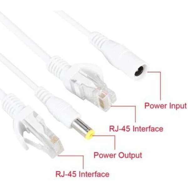 10-par PoE RJ45 Ethernet strømadapter til IP-kamera