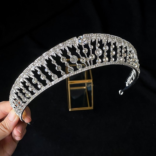 Bridal Crown Headwear Wedding Birthday Crown Headdress Rhinestones Retro Luxury Hair Accessories For