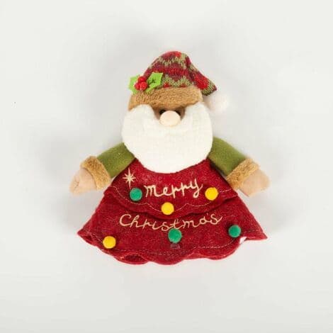 Julgodispåsar, julklappspåsar, äppelpåsar, 3D-design julpåsar, juldekorationer tomtefigur