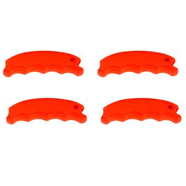 Trong Silikonhåndtag Bærer 4 stk. Plastikposeholder Bærer Stærk Silikonhåndtag Bærer til Indkøbsposer Affaldsposer Red