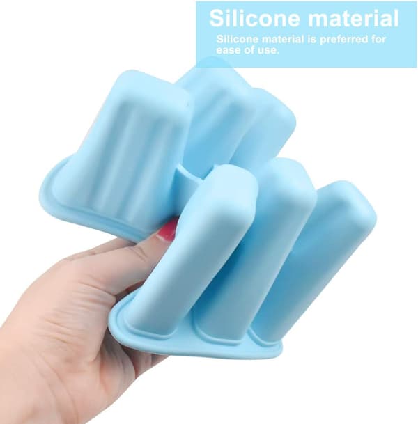 1 stk. iskremform 6 rom silikon isrom