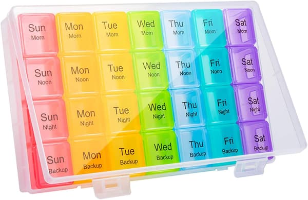 1 st Veckopillerbox, Extra Stor Pillerbox 7 Dagar 4