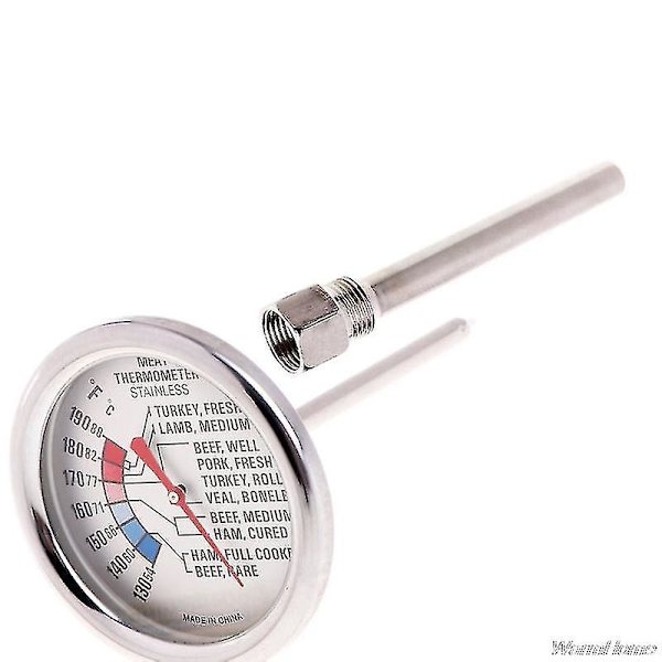 Rustfrit stål termorør 1/2\" Npt gevind 130mm lang til temperatursensorer J22 21 dråbe