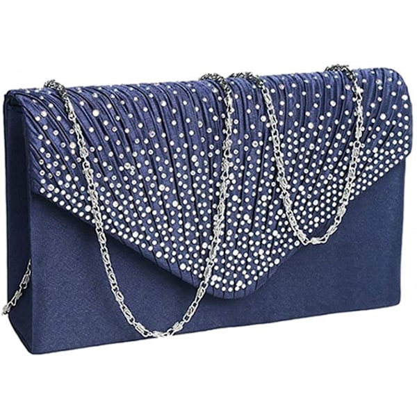 Damer Kveldsvesker Brudesko Veske Håndveske A916-147 Dark Blue