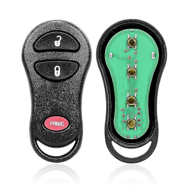3 Knapper til Dodge-Chrysler 1998-2004 GQ43VT17T til Smart Fjernbetjening til Nøgle FOB 3/4 Knapper