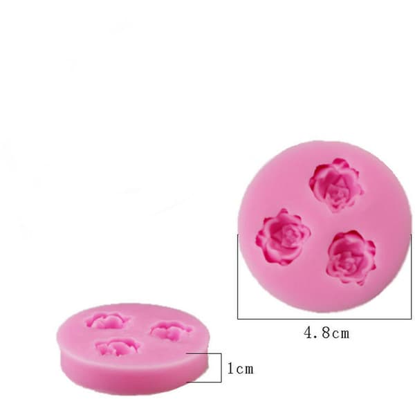 3D Silikon sjokoladekake fondantform for baking og sukkerdekorasjon