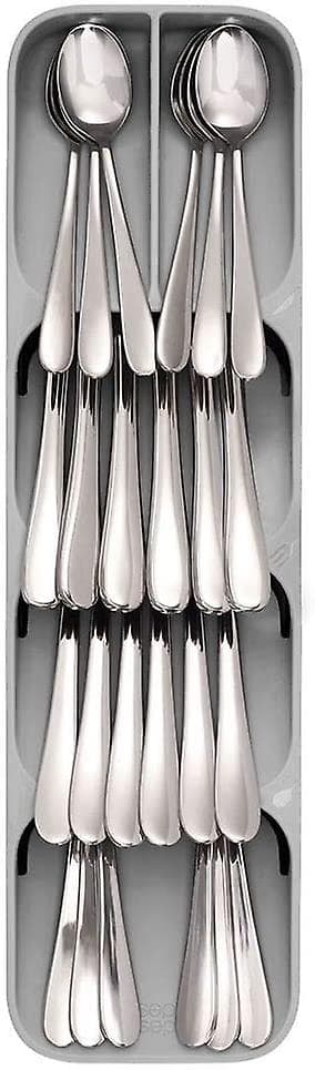 Kökslådearrangörbricka för bestick Silverware Gray C