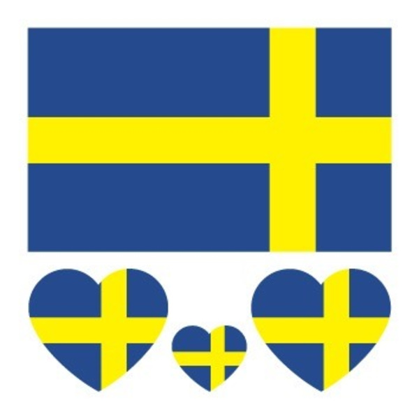 Pakke med 10 små flag-ansigtsklistermærker Vandfaste engangs tatoveringsklistermærker A