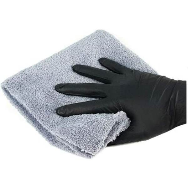 6-pack Edgeless Mikrofiberduk för Bilar, Snabbtorkande, Återanvändbar för Rengöring, Polering 450gsm 40x40cm (Grå)