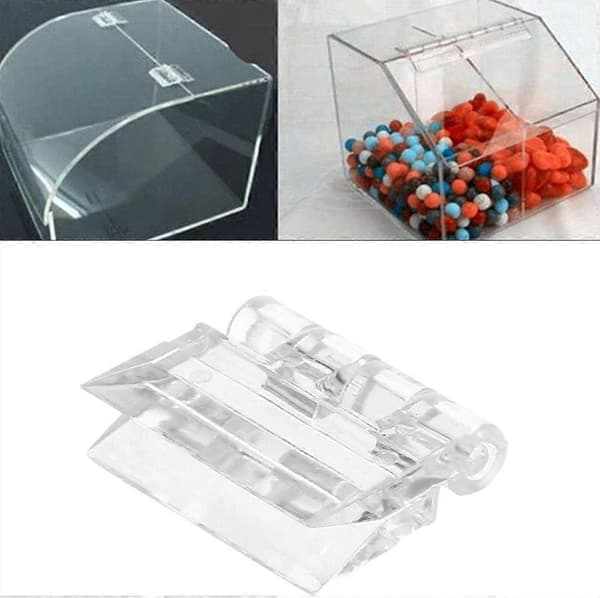 10 stk. klare akryl foldehængsler Transparent plastik plexiglas hængsler 25X33mm