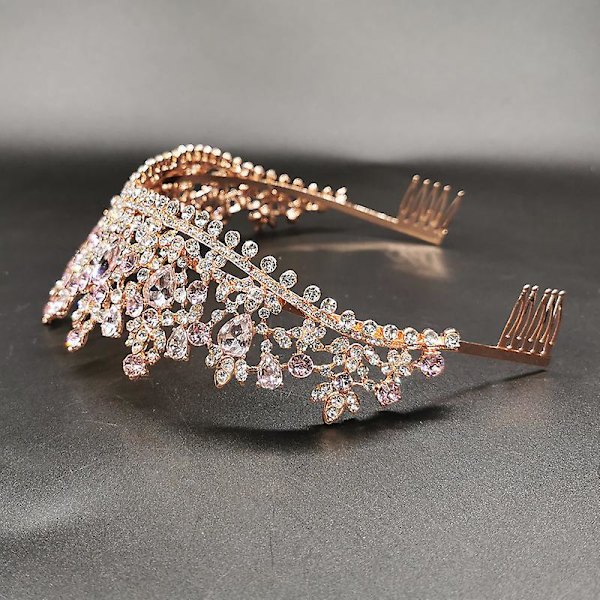 Krone Ornament Brude Bryllup Tilbehør Enkel Legering Diamant-besat Brudekjole Smykker
