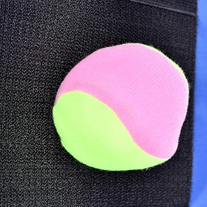 Selvklebende ballsett 2 målvester, 10 tilfeldige farger bomullsball