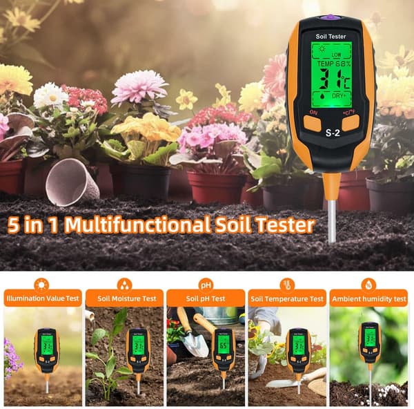 5-I-1 PH Jordtester, Tester med