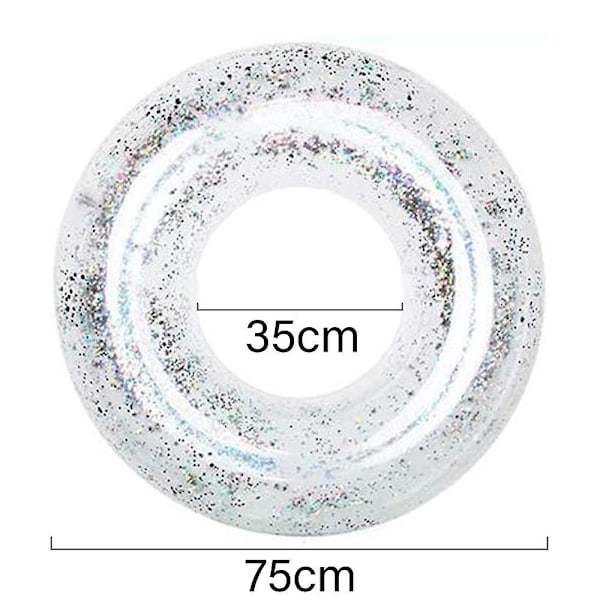 Uimarengas, Ilmatäytteinen, Söpö, Sopii Lapsille, Aikuisille, Kirkkaat Paljetit Multicolor