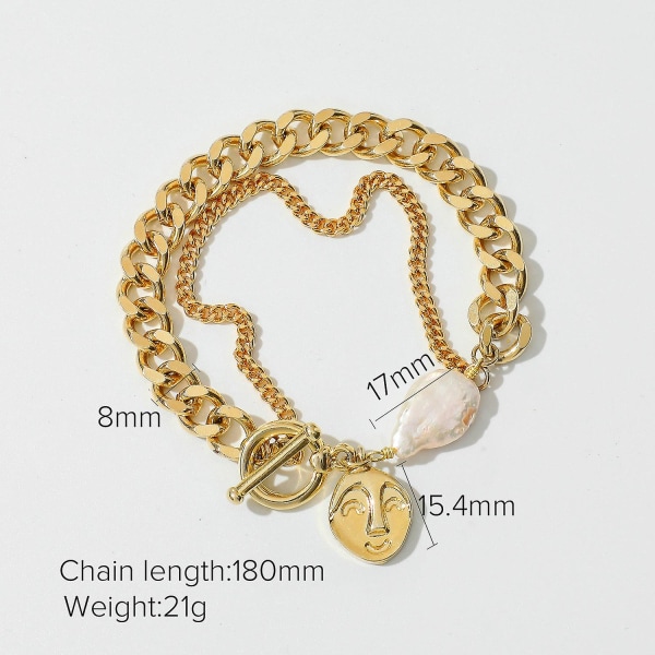 Armband Baroque Pearl Daily Outfit Metallic Element B1520