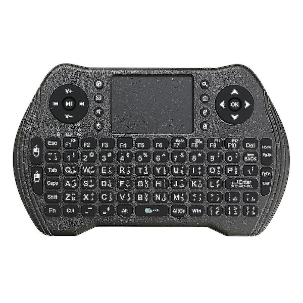 Mt-10 2.4g Trådlös Arabisk Uppladdningsbar Mini-tangentbord Touchpad Air Mouse Airmouse