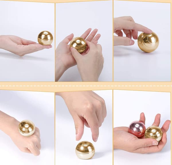 (Gull, Diameter: 45mm) Kinetisk skrivebordsleke Metall Spinner Ball