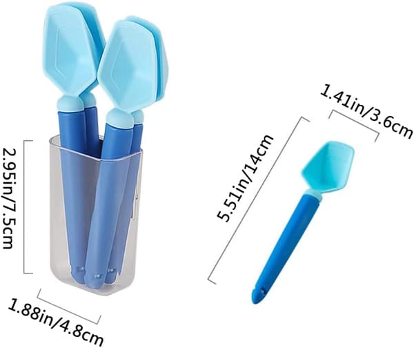 4 Stycken (Blå) Påsklämmor för Matförvaring Plast Matklämmor för