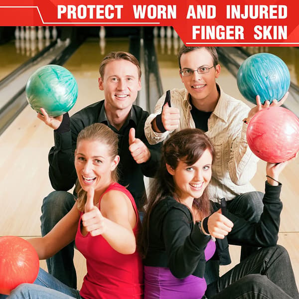 To par sorte bowling tommelbeskyttere, kompakt tommel