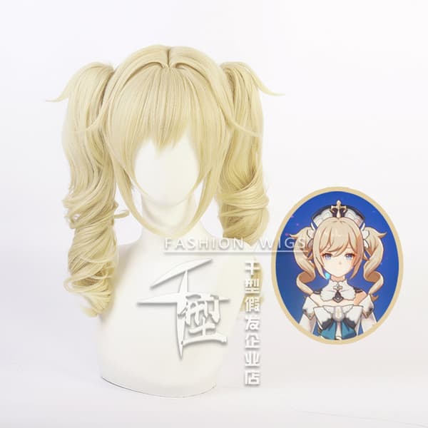 Genshin Impact Barbara cos peruk Barbara