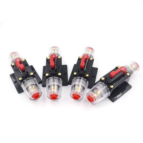 DC 12V 20A /30A/ 40A/ 50A/ 60A Bil Audio Beskyttelse Inline Afbryder Sikringsholder