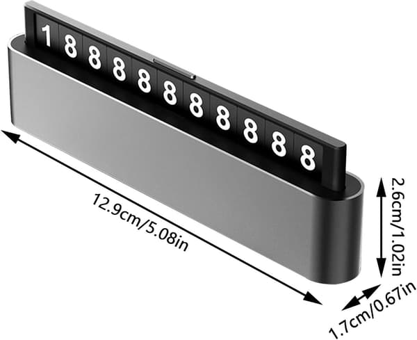 1 stk. Midlertidig Parkeringsplade - Aluminium
