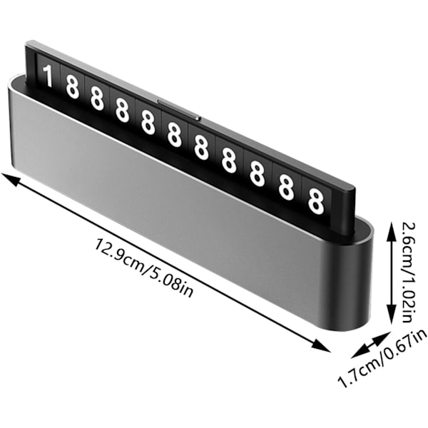 1 stycke Tillfällig Parkeringsskylt - Aluminiumlegering