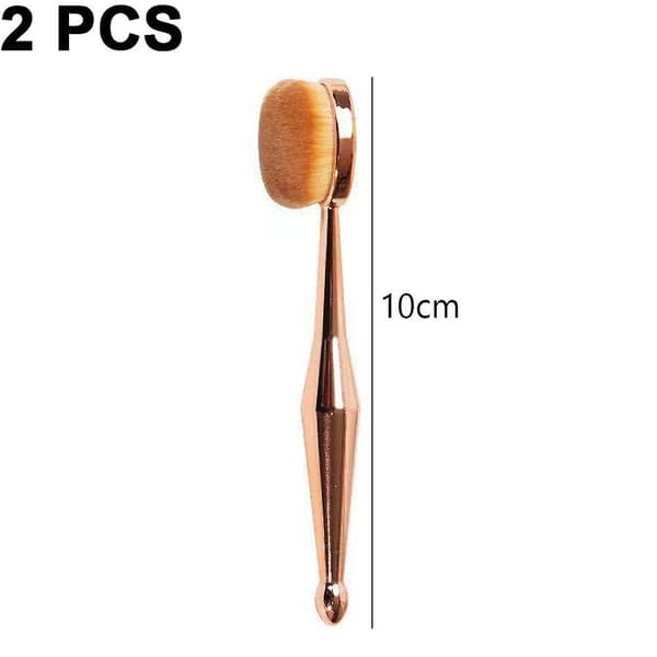 Mjuk Borst Makeupborste För Foundation Puder Kontur Concealer Rouge