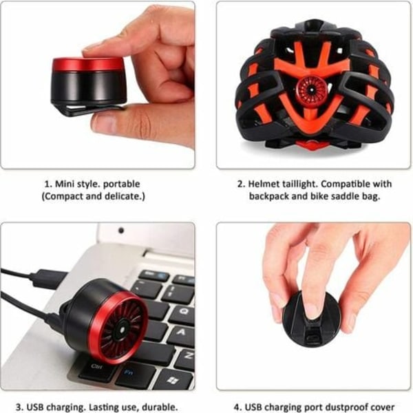 Bike Lights XLite100 Pyörän Takavalo USB Ladattava Pyörän Takavalo 5 Kirkkaustilaa Vedenpitävä Tehokas LED-Pyörä La