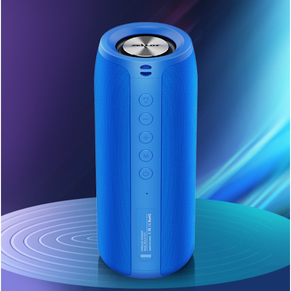 Trådlös Bluetooth-högtalare, bärbar liten subwooferhögtalare för utomhus (blå uppgraderad version)