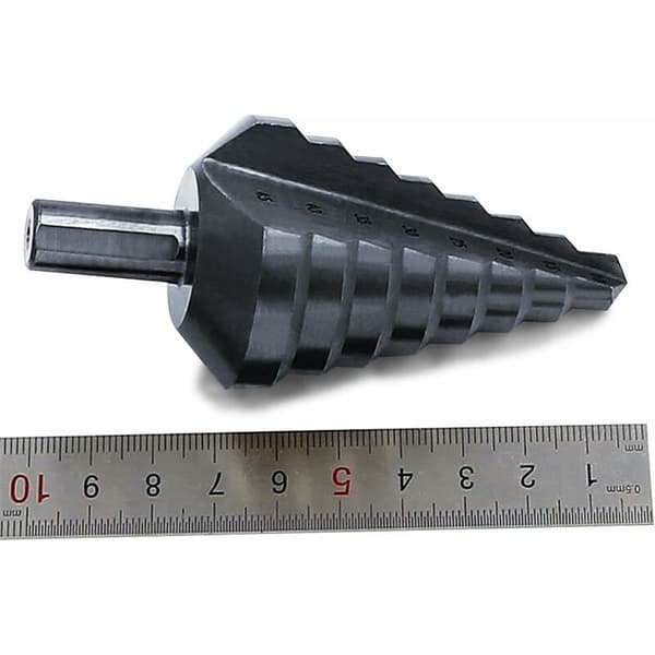 Trinnbor Pagodebor Titanium Nitrid Bor (10-45mm Spiralfløyte Nitrid (Svart)) Egnet for Verktøyrom