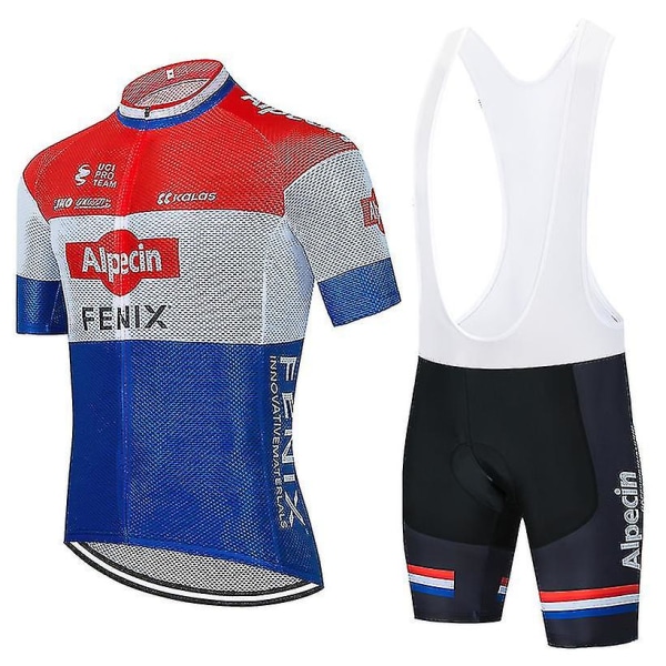 New Trend 2023 Alpecin Fenix ​​Cycling Team Jersey Bike Maillot Tøj Bukser Suit Herre Sommer Mtb 20d Cykelshorts Skjorter Red S