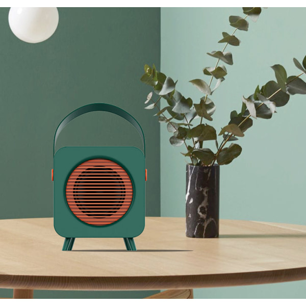 Enkel och snygg bärbar högtalare, retro bluetooth-högtalare, liten bärbar bil hem (grön),