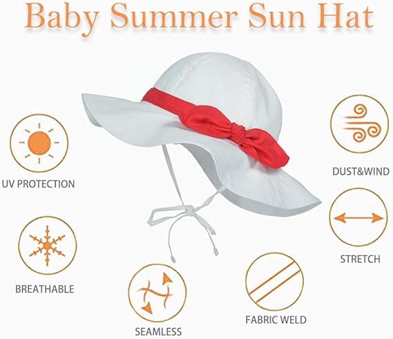 Passar för 1-2 år gammal - Happy Cherry - Barn Solhatt Sommar