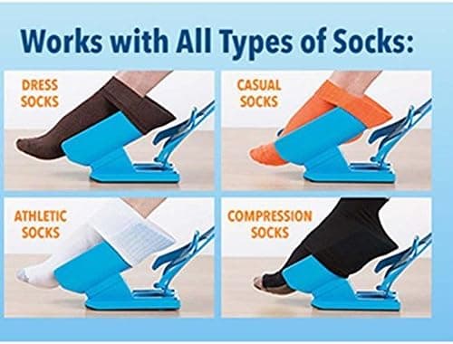 Sukat capalta Flowers Sock Slider Helppo apuväline kevyt