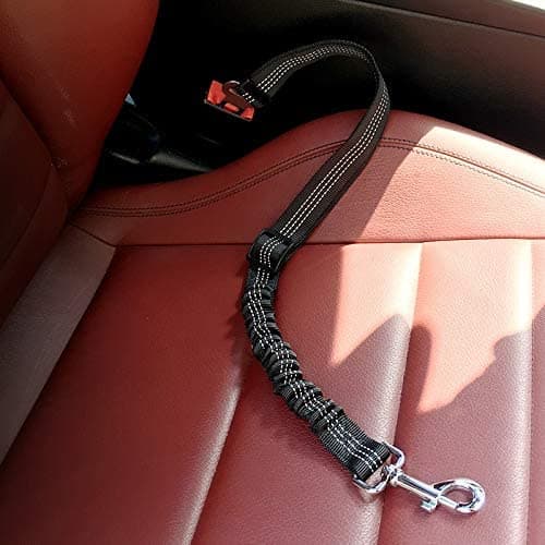 Husdjurstillbehör, Säkerhetsbälte för hundar i bilen, Koppel för hundar, Vadderat elastiskt reflekterande säkerhetsrep