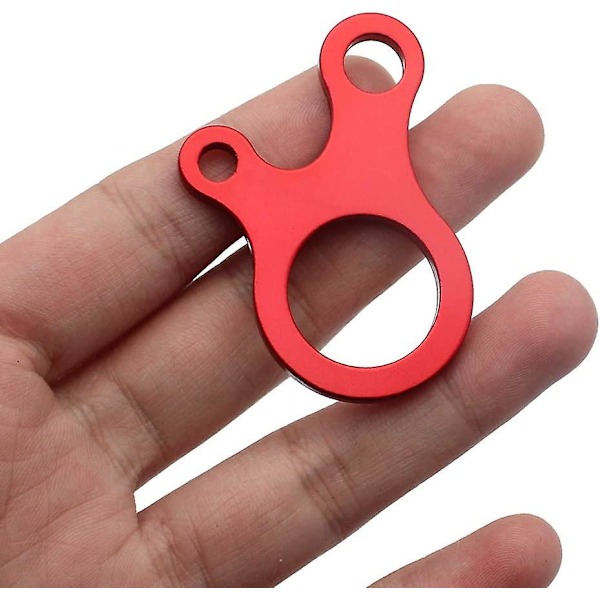 12 stycken repspännare Tält Spännare Röd Repspännare Anti-halk Vindrepsspännare Lättvikts Aluminiumlegering För Camping Markis Vandring C