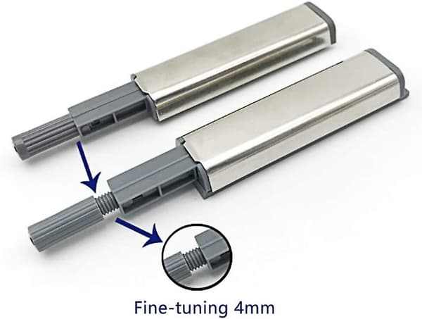 Dør Dæmper, 10 Styk Dæmper Buffer Tryk For At Åbne Lukning, Tryk For At Åbne System Dæmper Buffer Til Skabsdør Skuffe Lukning Med Magnetisk Bit Til Dør, C