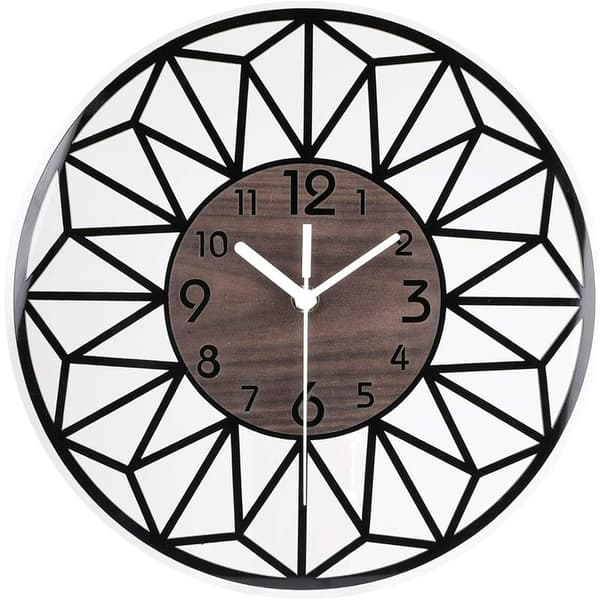 Tyst Träkorn Atmosfärisk Klocka Art Deco Klocka (Liten)
