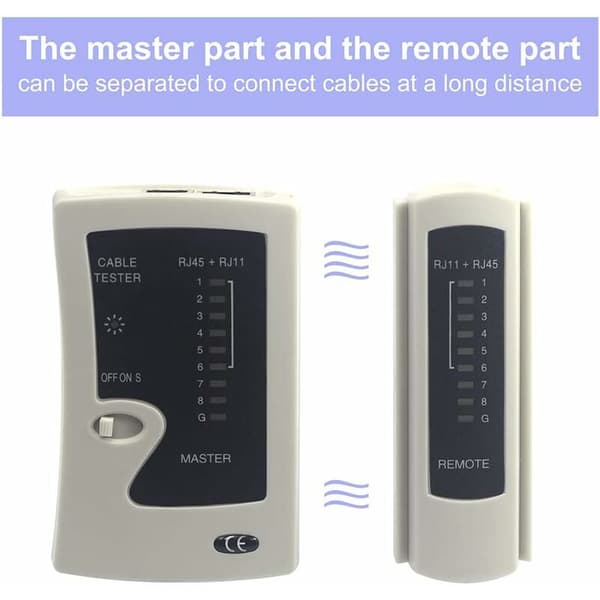 Netværkstester NS-468 Netværkskabeltester RJ45 Ethernet-kabelstik til værktøjsrum