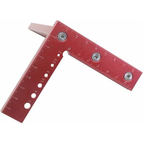 Multifunktionel 45-90 graders aluminium tømrer vinkel lineal