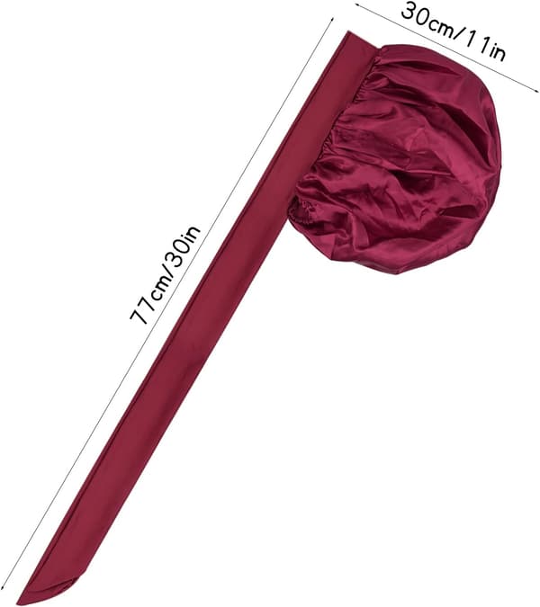 Satin Bonnet til nattehår, Satin sovebonnet, justerbar