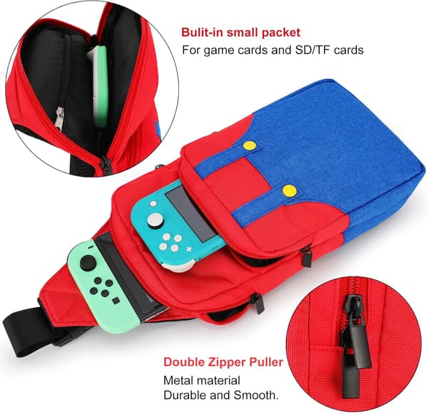 Söt Resväska för Nintendo Switch/Lite/OLED Portabel Förvaring